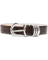 DEHANCHE - Hollyhock Alligator-Embossed Leather Belt - Lyst