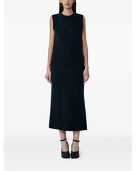 Rier - Round-Neck Midi Dress - Lyst