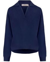 arch4 - V-Neck Polo-Collar Sweater - Lyst