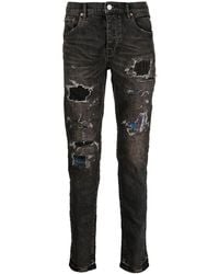 Purple Brand - Distressed-Effect Slim-Fit Jeans - Lyst