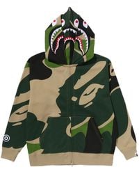 A Bathing Ape - Sudadera Con Capucha Y Motivo De Tiburón - Lyst