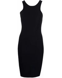 Patrizia Pepe - Round-Neck Sleeveless Racer Dress - Lyst