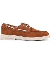 KARL LAGERFELD - Suede Boat Shoes - Lyst
