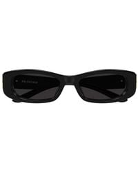 Balenciaga - Cosmo Bb-Logo Oval-Frame Sunglasses - Lyst