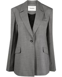 Nanushka - Puppytooth Oversized Blazer - Lyst