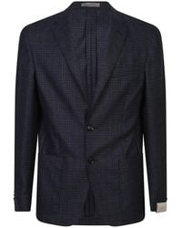 Corneliani - Checked Wool Blazer - Lyst