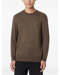 AllSaints - Mode Merino Wool Ramskull Jumper - Lyst