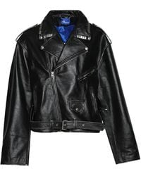 Marking Distance - Zipped Leather Jacket - Lyst