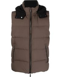 Moorer - Gefütterte Weste Mit Stehkragen - Lyst