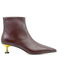 STUDIO AMELIA - Palmela Pointed-Toe Ankle Boots - Lyst