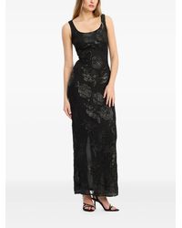 ROTATE BIRGER CHRISTENSEN Floral Mesh Maxi Dress in Pink | Lyst