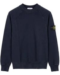 Stone Island - Logo-Patch Raglan-Sleeve Sweater - Lyst
