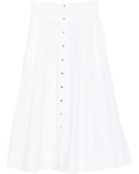 Tory Burch - Poplin Skirt - Lyst