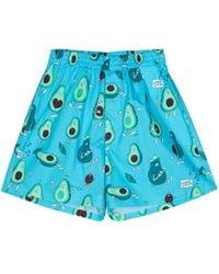 Junya Watanabe - Bermudas Con Estampado Gráfico - Lyst