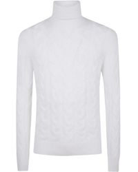 Gran Sasso - ケーブルニット タートルネックセーター - Lyst