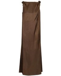 Loulou de Saison - Moun Knotted Draped Dress - Lyst