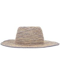 Helen Kaminski - Gestreepte Raffia Hoed - Lyst
