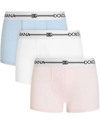Dolce & Gabbana - Logo-Waistband Boxers (Set Of Three) - Lyst