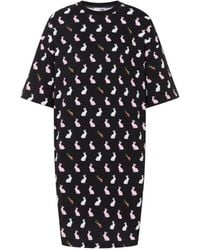 Love Moschino - Heavyweight Printed Cotton Dress - Lyst