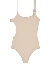 Courreges - Buckle Cut-Out Swimsuit - Lyst