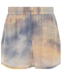 McQueen - Tie-Dye Silk Shorts - Lyst