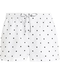 Dolce & Gabbana - Polka-Dot Drawstring Swim Shorts - Lyst