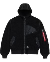 Alpha Industries - Long-Sleeve Sherpa Onion-Quilted Jacket - Lyst