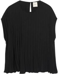 Calvin Klein - Pleated Sleeveless Top - Lyst