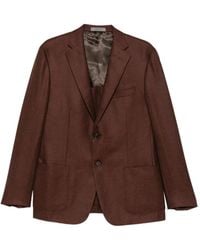 Corneliani - Single-Breasted Notched-Lapels Blazer - Lyst