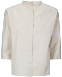 #MSM - Band-Collar Shirt - Lyst