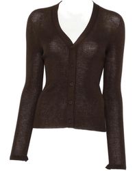 Cecilie Bahnsen - Ribbed V-Neck Cardigan - Lyst