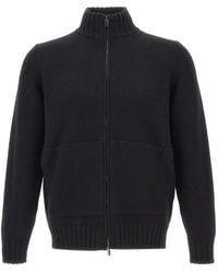 FILIPPO DE LAURENTIIS - Zip-Up Merino-Wool Cardigan - Lyst