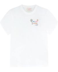 MC2 Saint Barth - Emilie Rhinestone-Embellished Detail T-Shirt - Lyst