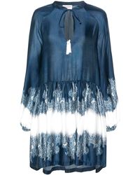 ERMANNO FIRENZE - Lace-print Mini Dress - Lyst