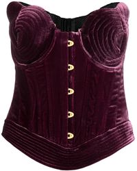 Maria Lucia Hohan - Destiny Velvet Corset Top - Lyst