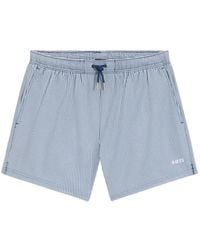 BOSS - Short Rayé À Lien De Resserrage - Lyst