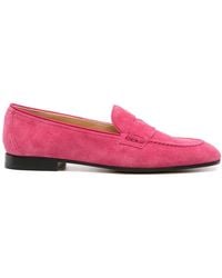 Doucal's - Penny-Slot Suede Loafers - Lyst