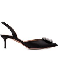 Aquazzura - 50 Mm Pumps Verfraaid Met Kristallen - Lyst