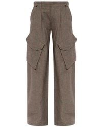 R13 - Barrel Check-Pattern Cargo Pants - Lyst