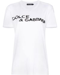 Dolce & Gabbana ドルチェ&ガッバーナ プリント Tシャツ - ホワイト