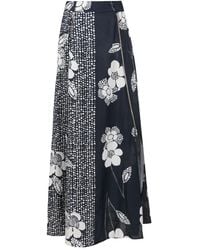 Amir Slama - Floral-Print High-Waist Skirt - Lyst