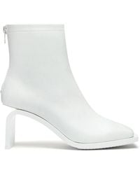Courreges - Stream Leather Ankle Boots - Lyst