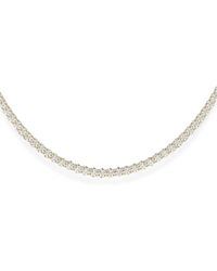 Diamond Essentials - Tennishalskette Mit Synthetischem Diamant - Lyst