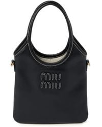 Miu Miu - Calf Leather Ivy Tote Bag - Lyst