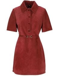 Gucci - Belted Mini Dress - Lyst
