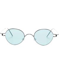 Lindberg - 8224 Titanium Oval-Frame Sunglasses - Lyst