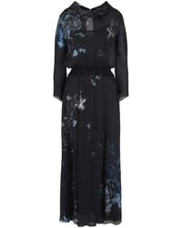 Giorgio Armani - Floral-Print Silk Maxi Dress - Lyst
