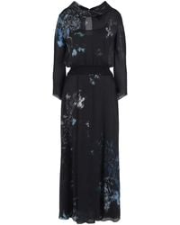 Giorgio Armani - Floral-print Silk Maxi Dress - Lyst