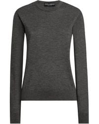 Dolce & Gabbana - Logo-Embroidered Sweater - Lyst