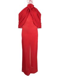 Magda Butrym - フローラルアップリケ シルクドレス - Lyst